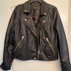 BlankNYC black faux leather moto jacket. XL. Like new. Worn once.